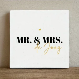 Tegeltje – Mr. & Mrs.